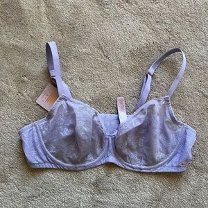 NWT Savage X Fenty Lavender Purple Logo Bra